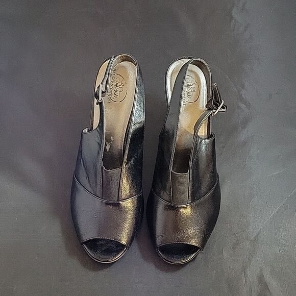 LIFETRIDE WOMEN"S CARINE PEEP TOE BLOCK HEEL OPEN TOE SANDAL - Picture 2 of 15